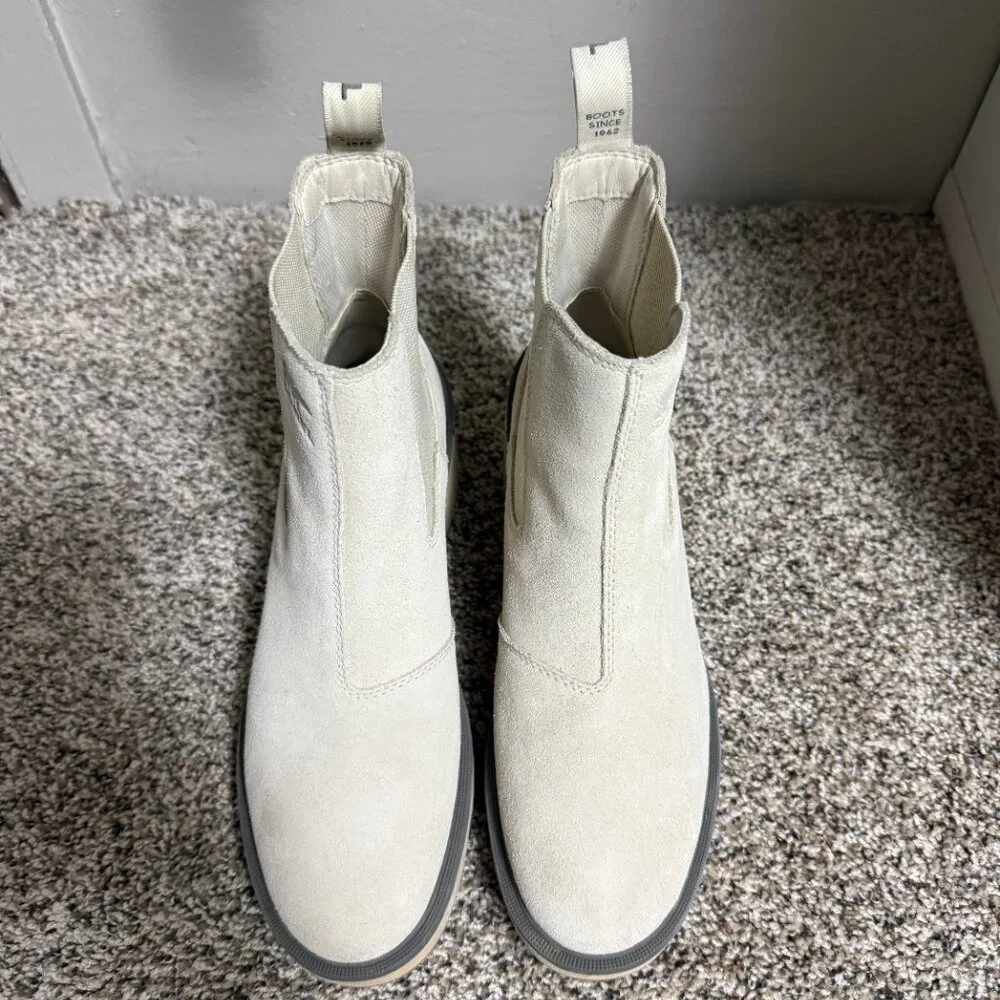 Sorel Hi-Line Heel Chelsea Boot Chalk, Ceramic Women 8.5 - Picture 9 of 12